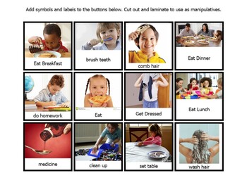 180 Visual Communication Cards AUTISM  ASD pec Visual Support You Cut them Out 