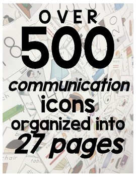 Insert Pages - Additional Pages for PECS communication books