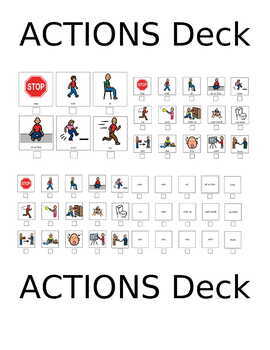 VERBS & ACTIONS CARDS Autism ADHD Visual Communication Aids PECS SEN Dementia 