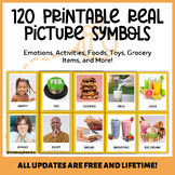 Picture Symbol Cards (120 Set of Real Photo Picture Symbols)