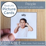 People Picture Cards | Real Life Photo Visuals for Autism,