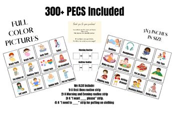 Preview of PECS | Visual Aid | Visual Schedule | Toddler Behaviour |First Then routine