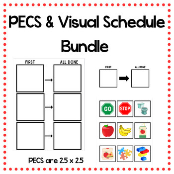 Preview of PECS & Visual Schedule Bundle - 2.5 x 2.5