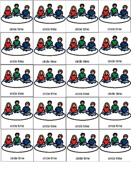 Preview of PECs Class Set Circle Time ABA PCS Visual Aid Boardmaker