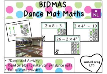 Pedmas Order Of Operations Dance Mat Maths By Numberloving Ltd