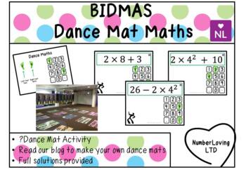 Preview of PEDMAS Order of Operations (Dance Mat Maths)