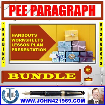 Preview of PEE PARAGRAPH WRITING BUNDLE