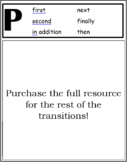 PEEL Transitions Interactive Notebook Chart