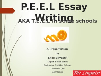 Preview of PEEL Writing (Essays & Paragraphs)