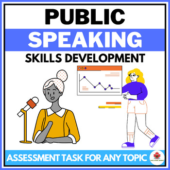 Preview of Public Speaking Presentation Skills - Goal Setting Activity and Assessment