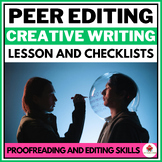 Peer Editing Creative Writing - Easy Slideshow Lesson and 