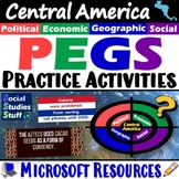 PEGS Factors of Central America 5-E Lesson | Fun Practice 