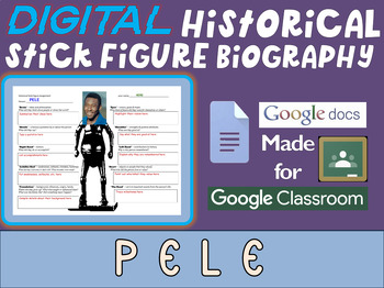 Preview of PELE Digital Historical Stick Figure Biography (MINI BIOS)