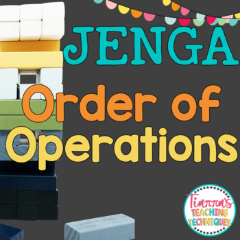 Preview of Order of Operations Game PEMDAS Jenga