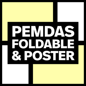 Preview of PEMDAS Order of Operations Poster and Foldable Bundle