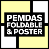 PEMDAS Order of Operations Poster and Foldable Bundle