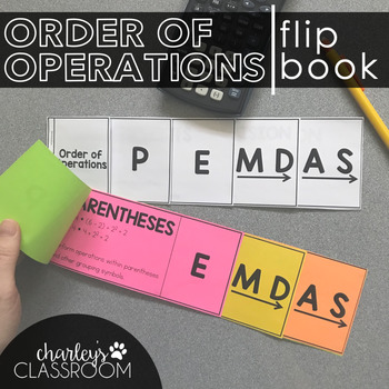 Preview of PEMDAS - Order of Operations - Flip Book (Math)