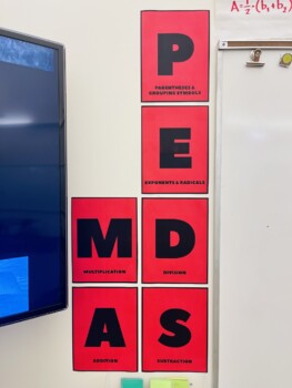 Preview of PEMDAS Order of Operations Wall Poster