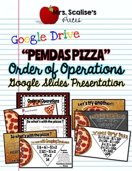 Preview of PEMDAS PIZZA- ORDER OF OPERATIONS- GOOGLE PRESENTATION