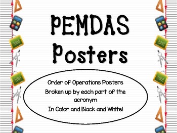 Preview of PEMDAS Posters