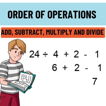 Preview of PEMDAS Problems Order of Operations Worksheets -Add Subtract Multiply and Divide