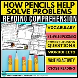 PENCILS Reading Comprehension Passage Questions Back to Sc