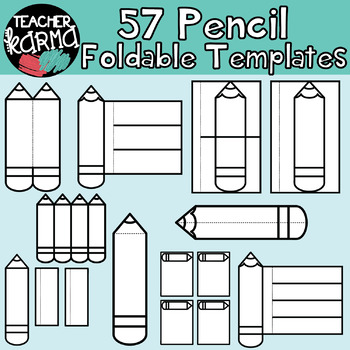 Preview of PENCILS / WRITING :  Foldables, Interactives, Flip Book Templates