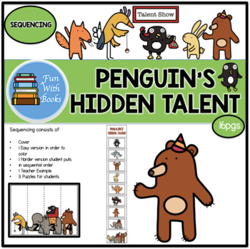 Preview of PENGUIN'S HIDDEN TALENT SEQUENCING BOOK CRAFT