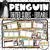 PENGUIN THEMED DAILY & WEEKLY SLIDES TEMPLATE - WINTER HOL