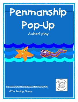 Preview of PENMANSHIP POP-UP, A SHORT PLAY WITH HANDWRITING PRINTABLES