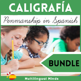 PENMANSHIP in Spanish - CURSIVE HANDWRITING - CALIGRAFÍA BUNDLE