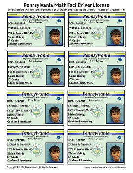 free drivers license template for kids