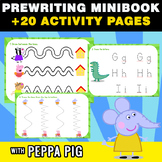 PEPPA PIG Fine Motor - Prewriting MINIBOOK -25 ACTIVITIES PAGES