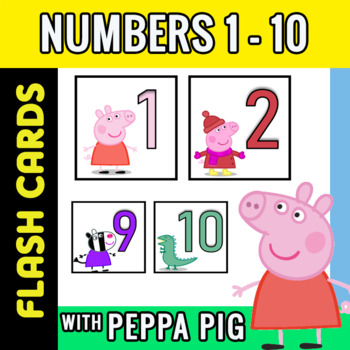 PEPPA PIG Letters and numbers Flash Cards  Home Education 