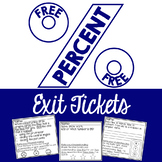 PERCENT Exit Tickets FREE