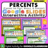 PERCENTS Interactive Activity BUNDLE | Google Slides | Dis