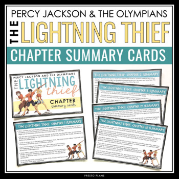 Percy Jackson and the Olympians - The Lightning Thief and POV Flashcards