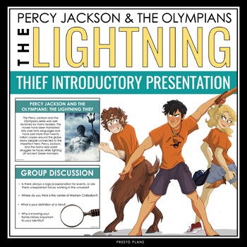 Preview of Percy Jackson and the Olympians The Lightning Thief Introduction Presentation