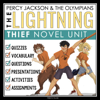 Preview of The Lightning Thief Unit Plan - Percy Jackson and the Olympians Novel Study