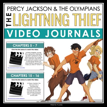 Preview of Percy Jackson and the Olympians The Lightning Thief - Video Writing Prompts