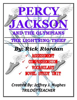 Preview of PERCY JACKSON And The Olympians (1) 257 Page CCSS Novel Study Unit