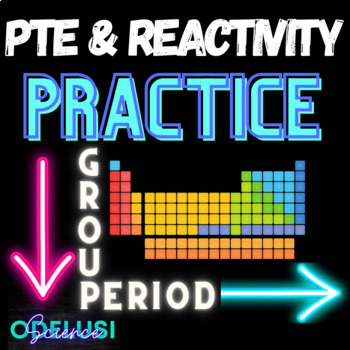 Preview of PERIODIC TABLE & REACTIVITY PRACTICE