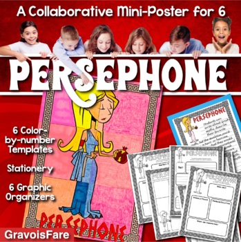 Preview of PERSEPHONE — Greek Mythology Mini-Poster Project and Graphic Organizers Activity