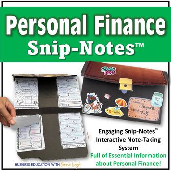 Preview of PERSONAL FINANCE CLASS My Snip-Note™ Interactive Note Taking Graphic Organizers