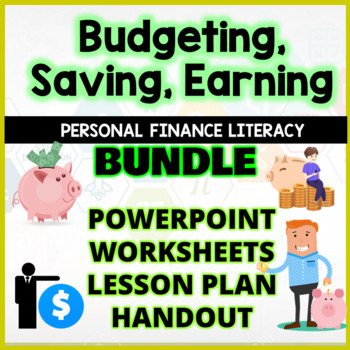 Preview of PERSONAL FINANCE LITERACY BUNDLE | PowerPoint | Worksheets | Handouts