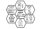 PERSONAL PRONOUNS + VERB 'TO BE' HONEYCOMB