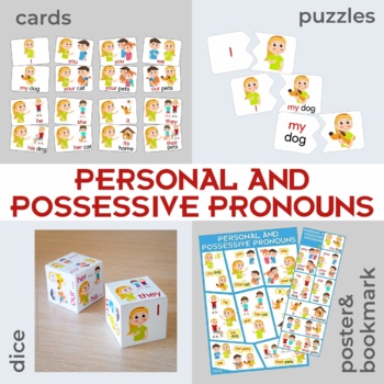 Preview of Personal and Possessive Pronouns 5in1