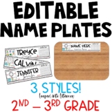 PERSONALIZED EDITABLE BACK TO SCHOOL NAME PLATES FOR DESKS