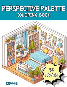 Preview of PERSPECTIVE PALETTE(CR0043)Coloring Book,Pages,Activities,Kids ,Family,Fun