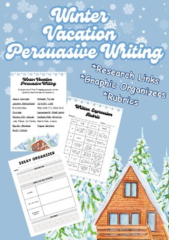 Preview of PERSUASIVE ESSAY | Winter Family Vacation